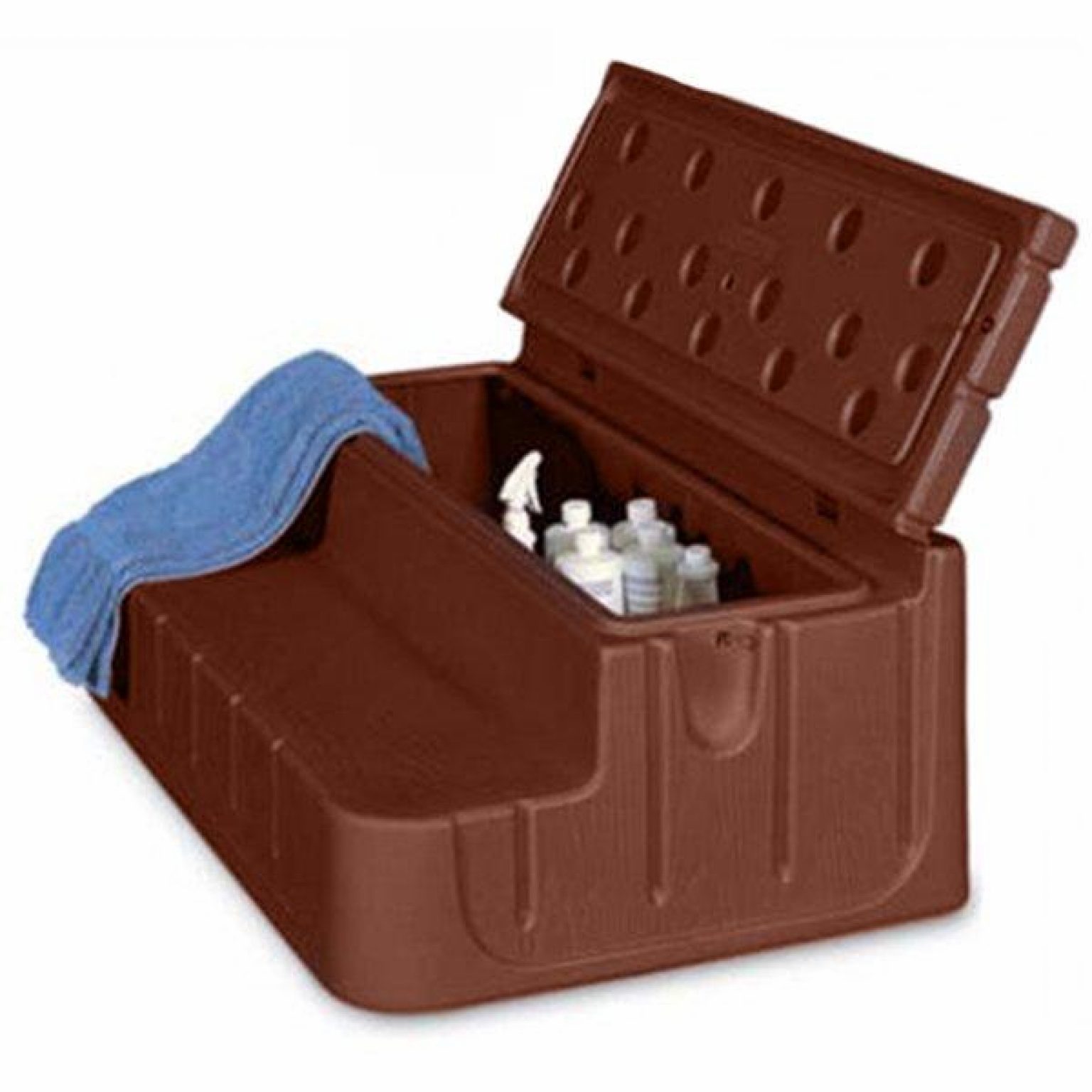 Rectangular Step n Stow, Cinnamon