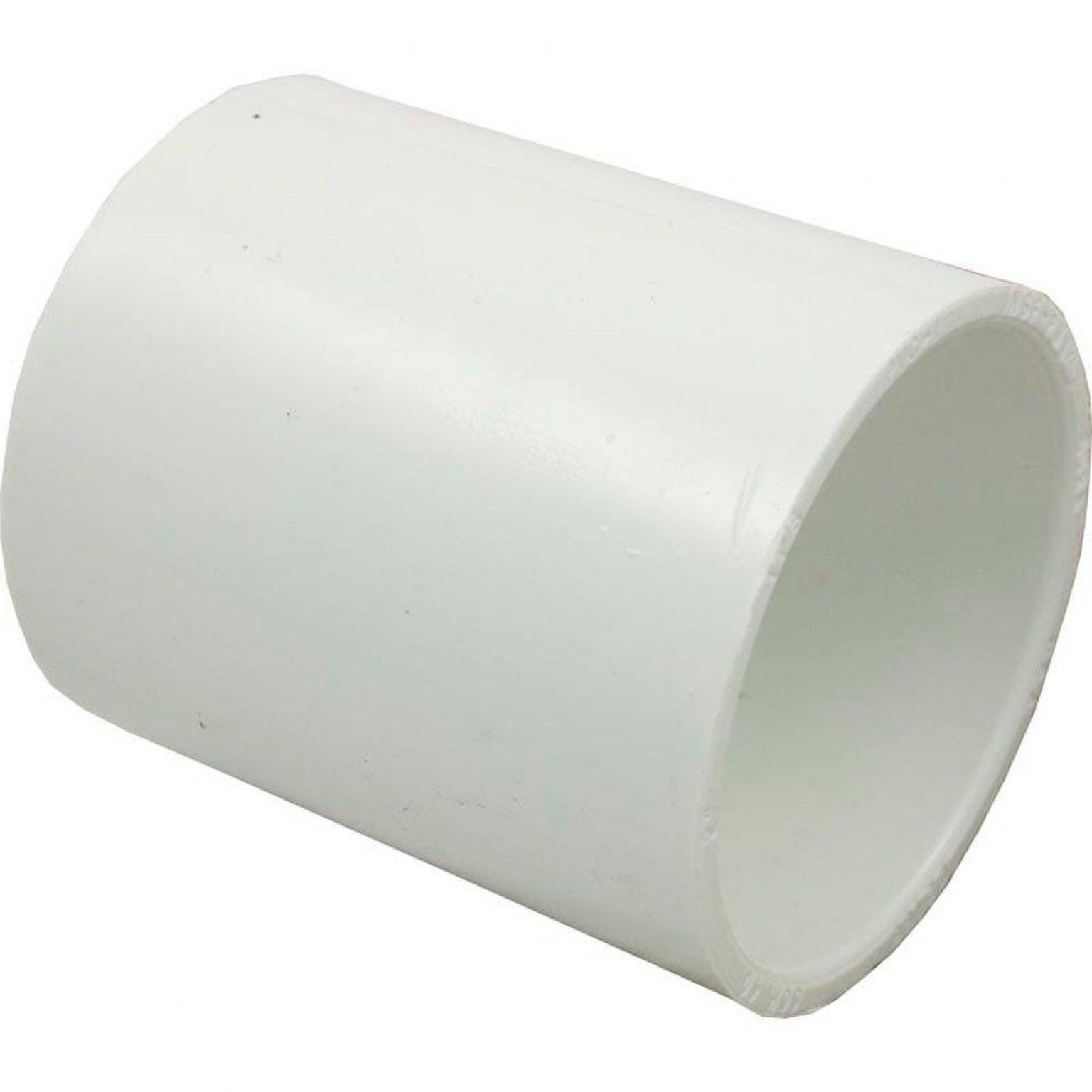 PVC Coupler, 2in Slip Socket Coupling, Schedule 40