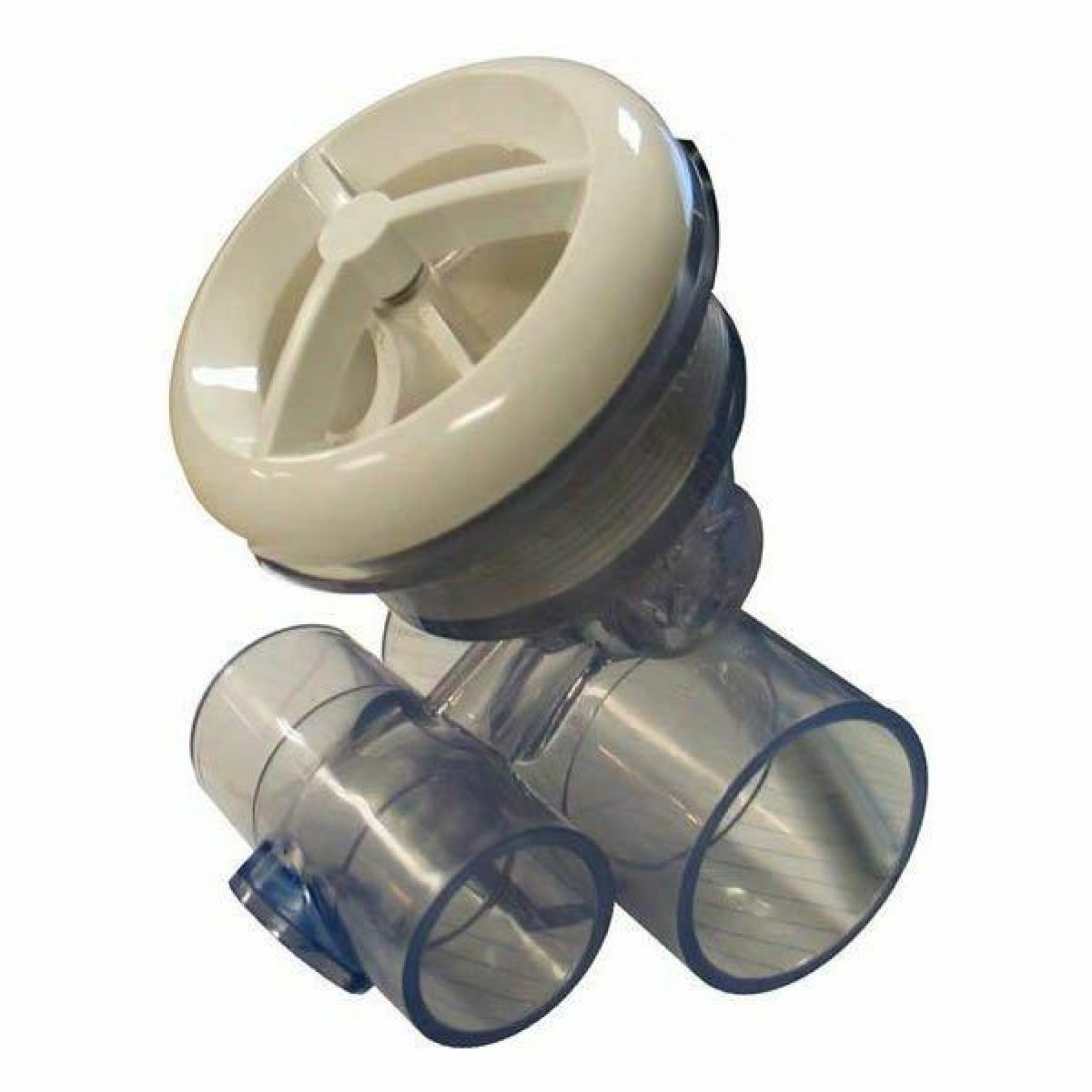 Complete Jet, Hydro-Air Microssage (stacked), 1-1/2 inch S water x 1 inch S air, Hole Size 2-1/2 inch, White