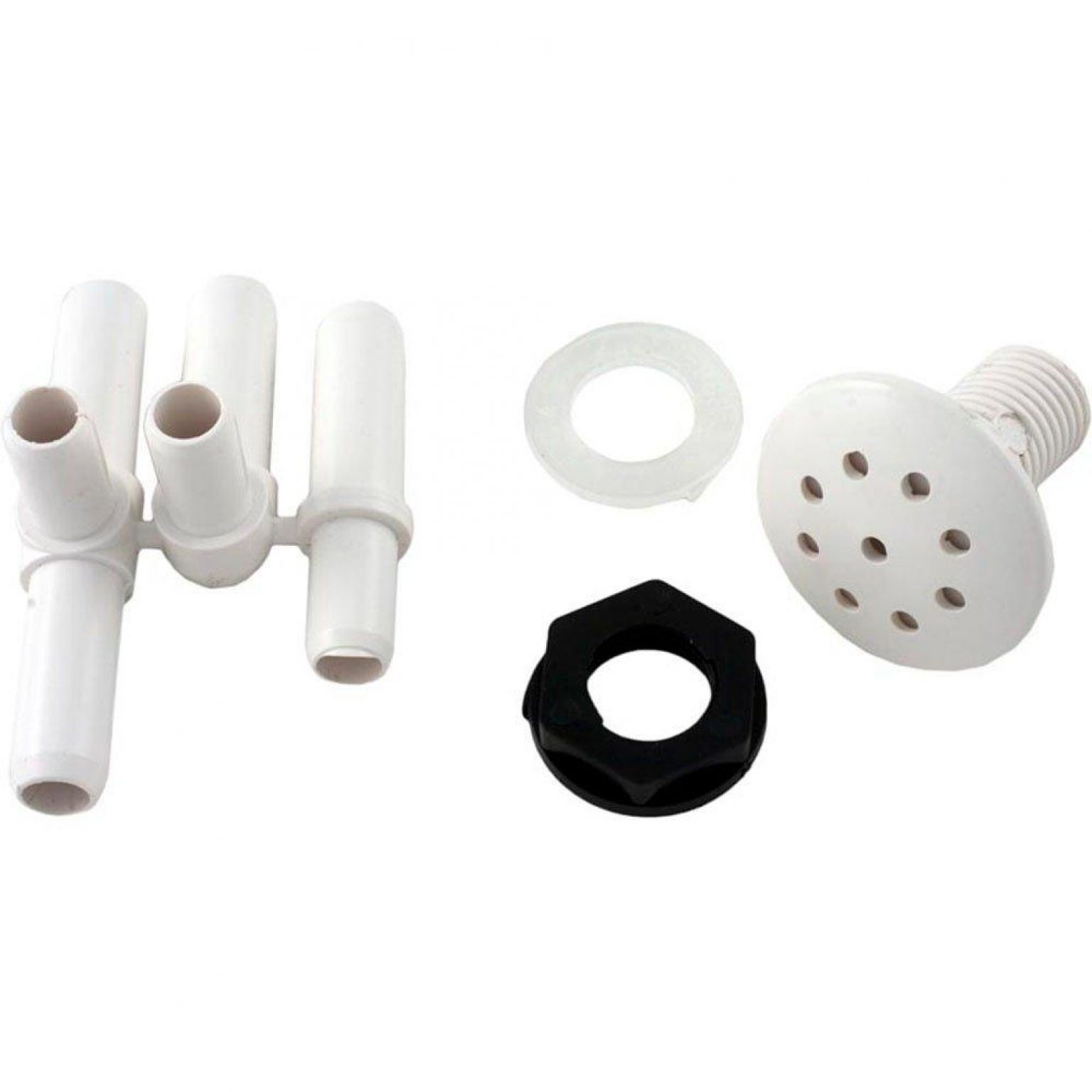 Top-Flo Air Injector, 3/8in Air, 1-1/8 Hole, White